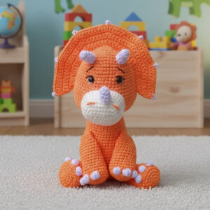 dinosaurio naranja carmesi 434